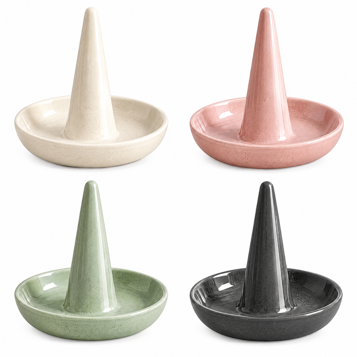 Ivory Cone Ring Holder