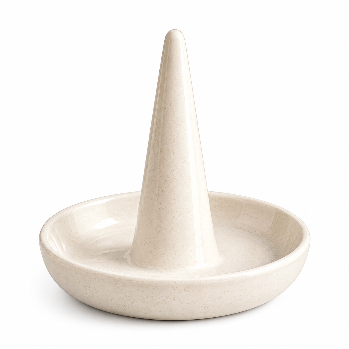 Ivory Cone Ring Holder