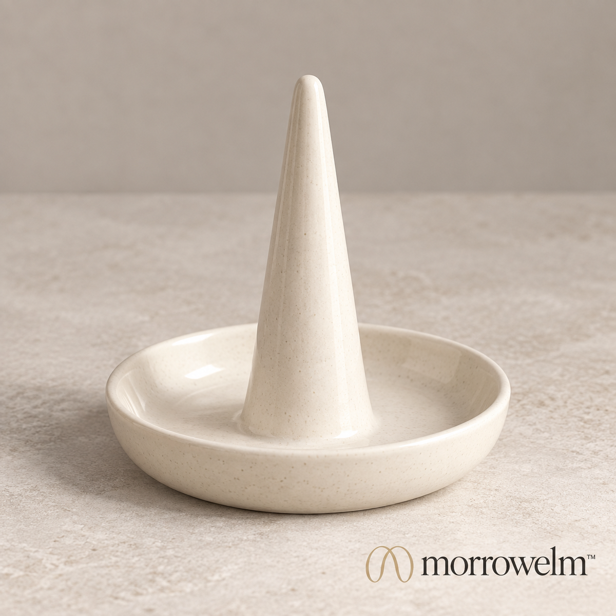 Ivory Cone Ring Holder